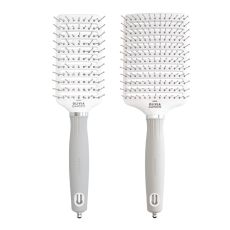 Olivia Garden Borstel EXPERT CARE Vent Nylon White & Grey L